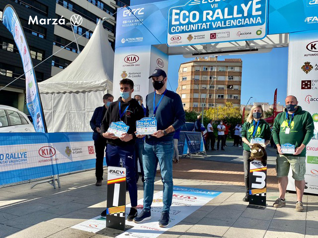 Marzá campeones FIA E-Rallye en el ECO Rallye Comunitat Valenciana · premio