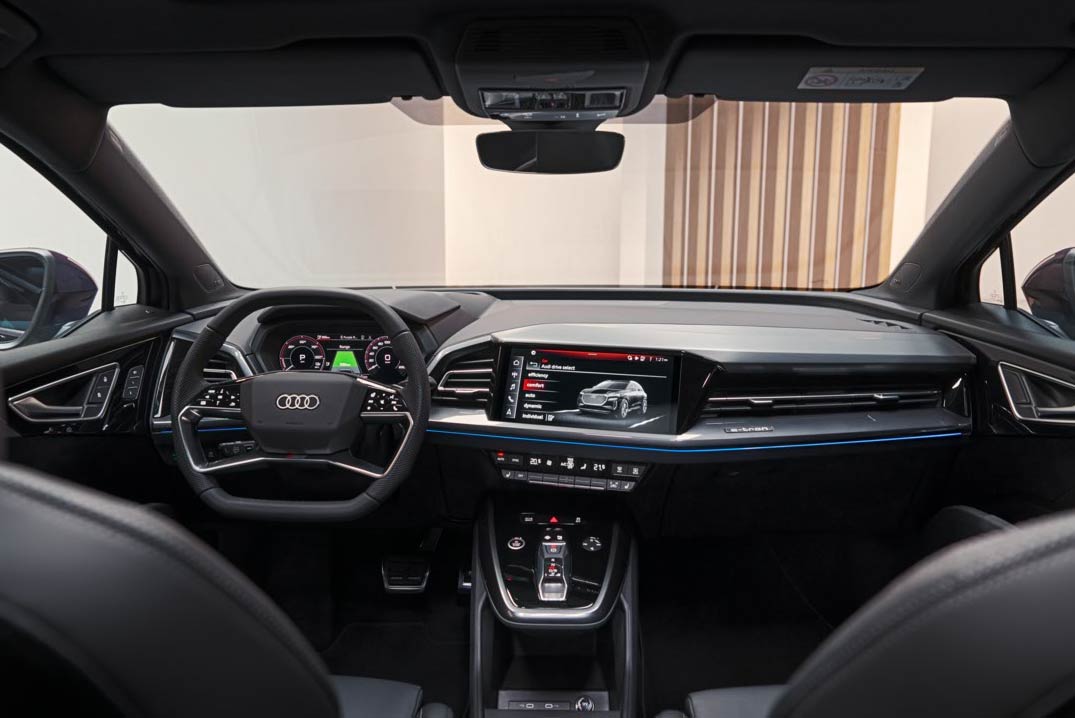 vista interior nuevo Audi Q4 e-tron
